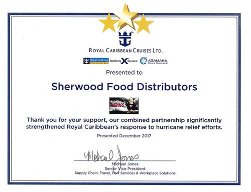 Sherwood Recognized For Hurricane Relief